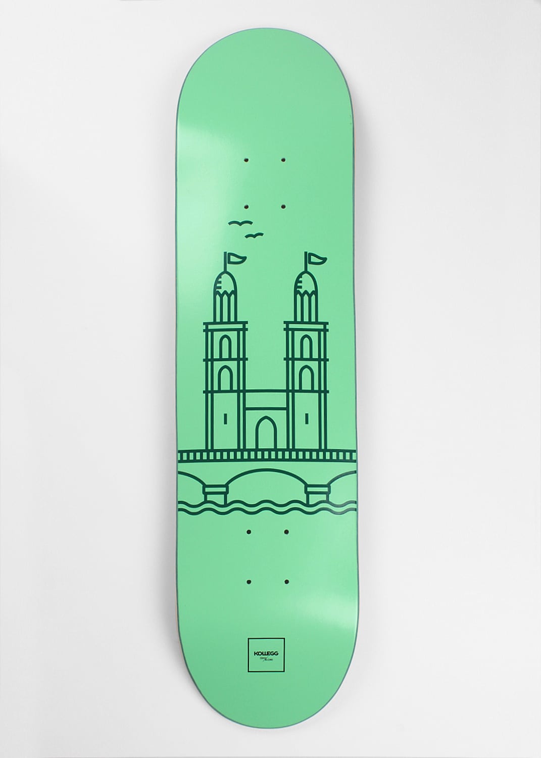 Mintgrün Grossmünster Skateboard