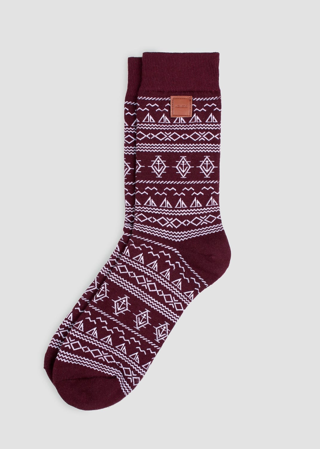 Aztec  Burgundy Socken